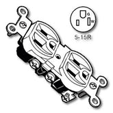 Leviton 12650 CO/ALR Duplex Receptacle